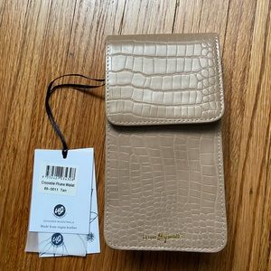 NOVA CROSSBODY PHONE WALLET - Crocodile Tan
